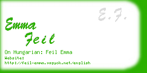 emma feil business card